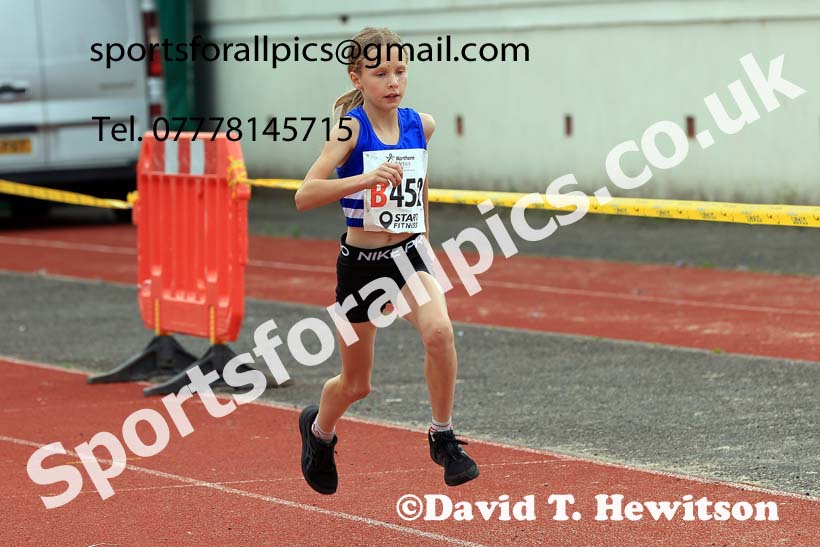 Girls Under-13s, 2024 Northern Mens 6 and Womens 4 and Youngsters Relays, Stanley Park, Blackpool.  Photo: David T. Hewitson/Sports for All Pics